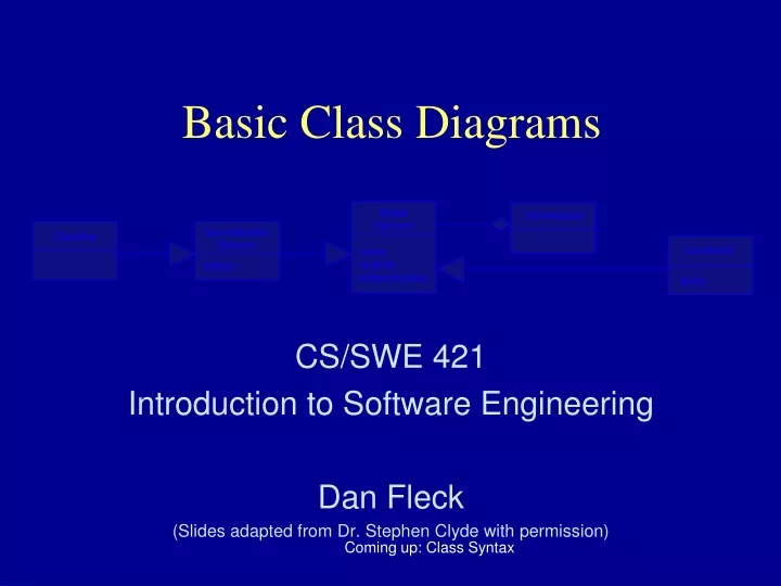 basic class diagrams