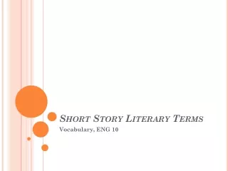 Short Story Literary Terms