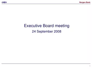 Executive Board meeting 24 September 2008