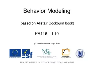 Behavior Modeling (based on Alistair Cockburn book)