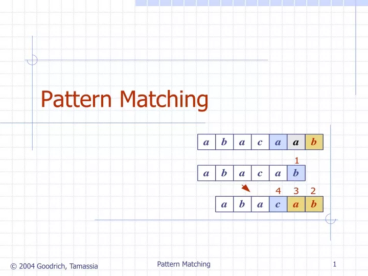 pattern matching