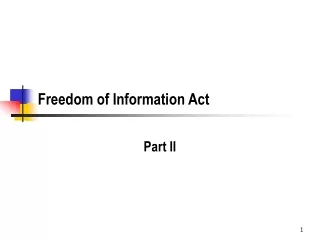 Freedom of Information Act