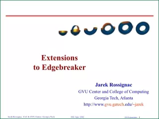 Extensions to Edgebreaker