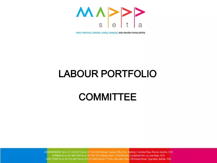 labour portfolio committee