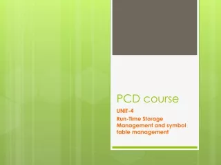 PCD course