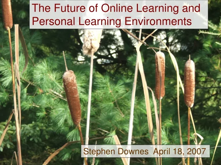 the future of online learning and personal