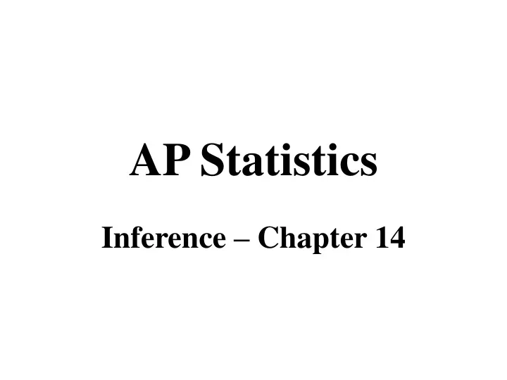 ap statistics