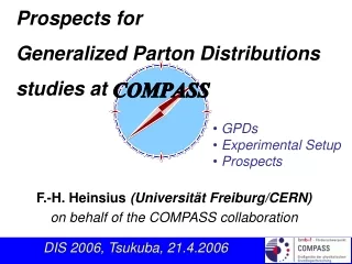 Prospects for Generalized Parton Distributions studies at