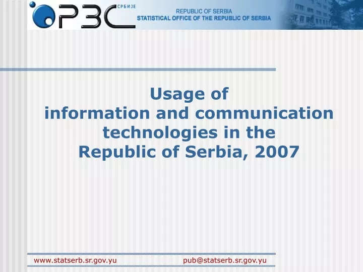 usage of information and communication