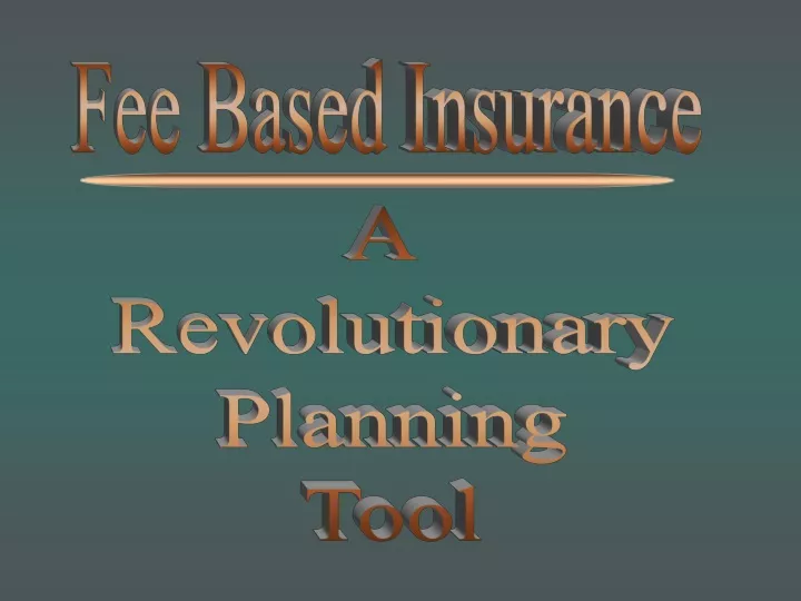 fee based insurance