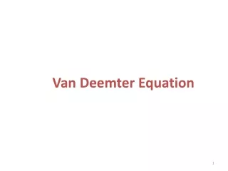 Van Deemter Equation
