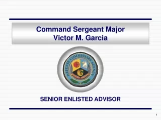 Command Sergeant Major Victor M. Garcia