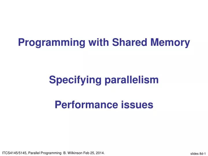 programming with shared memory specifying