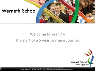 Welcome to Year 7 –  The start of a 5 year Learning Journey
