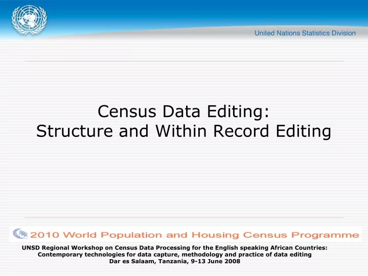 census data editing structure and within record editing