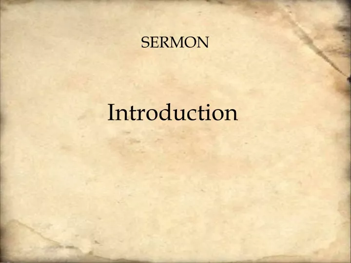 sermon