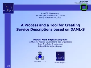A Process and a Tool for Creating Service Descriptions based on DAML-S