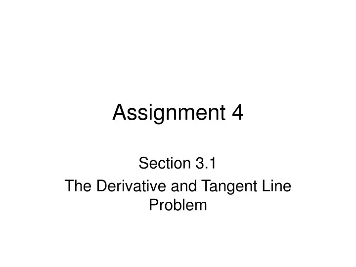 assignment 4