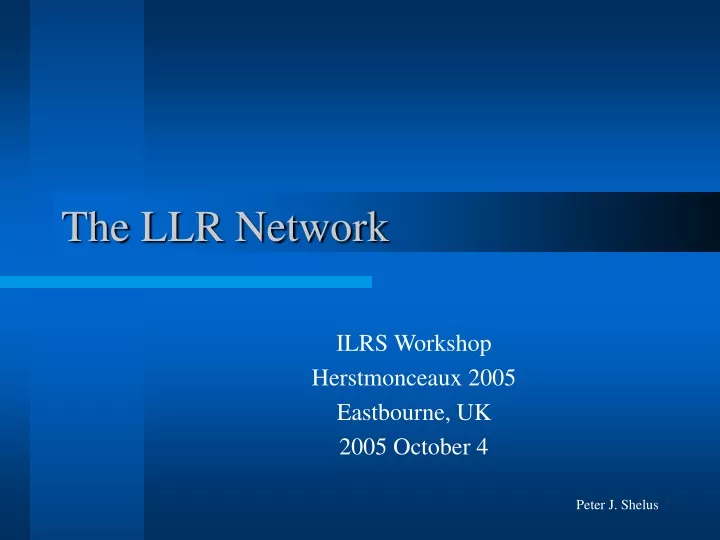 the llr network