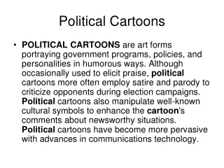 Political Cartoons