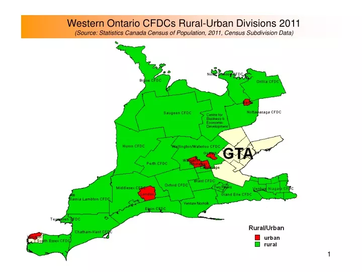 western ontario cfdcs rural urban divisions 2011