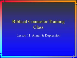 Biblical Counselor Training Class