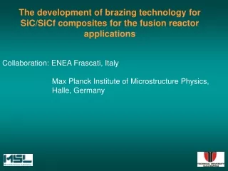 The development of brazing technology for SiC/SiCf composites for the fusion reactor applications