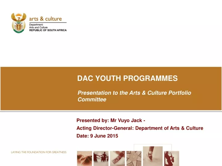 dac youth programmes