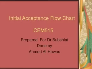 Initial Acceptance Flow Chart    CEM515