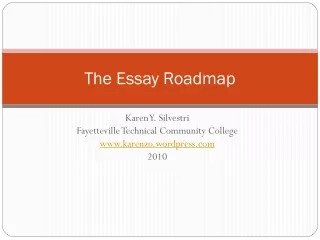 The Essay Roadmap