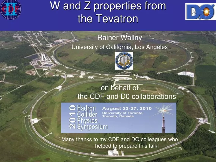 w and z properties from the tevatron