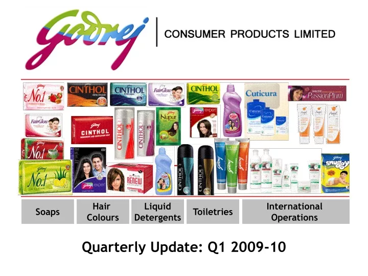 quarterly update q1 2009 10