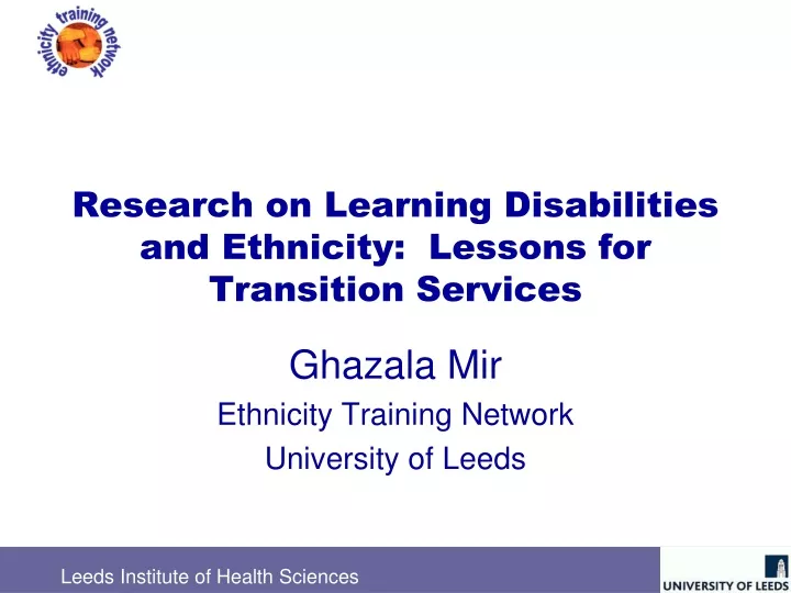 research on learning disabilities and ethnicity lessons for transition services
