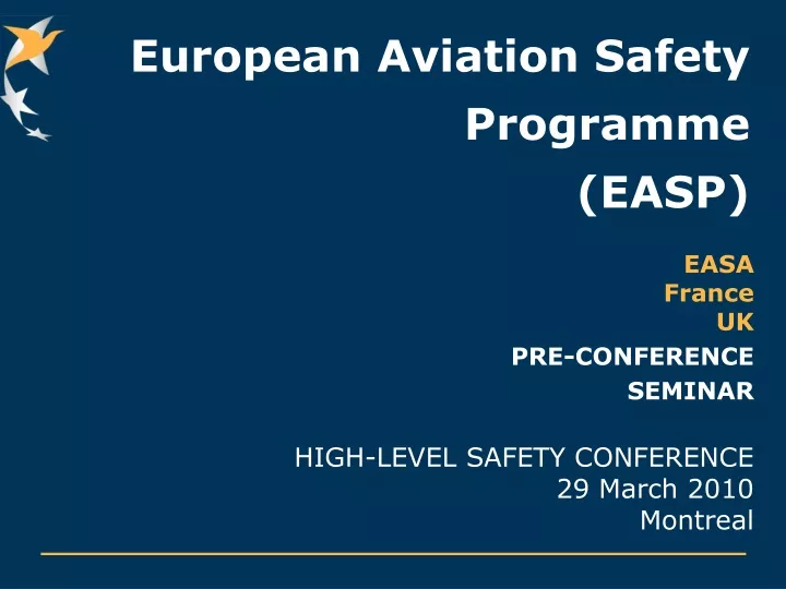 european aviation safety programme easp