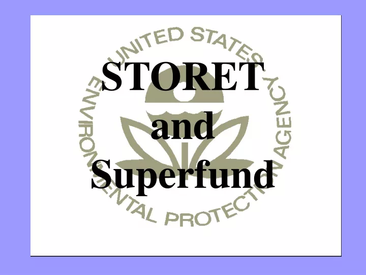 storet and superfund
