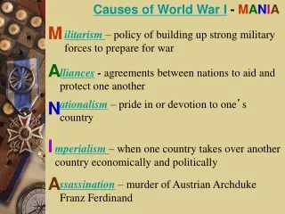 Causes of World War I  -