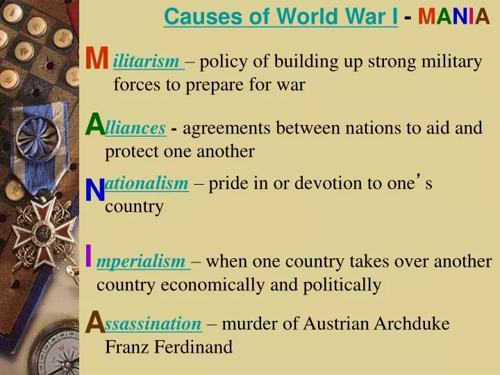 causes of world war i