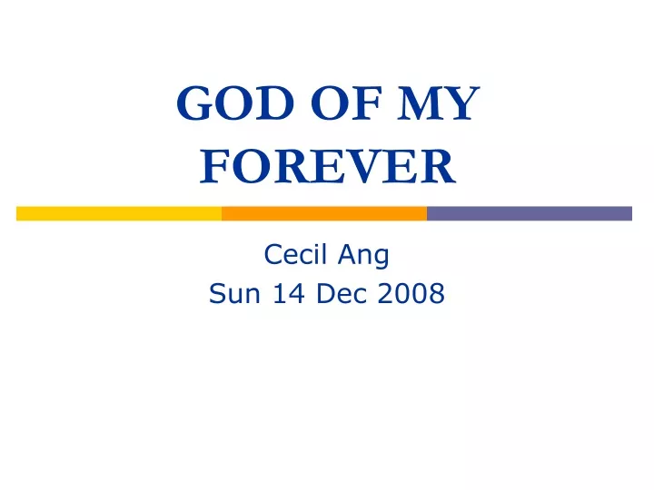 god of my forever