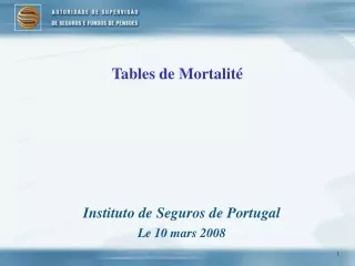 Tables de Mortalité