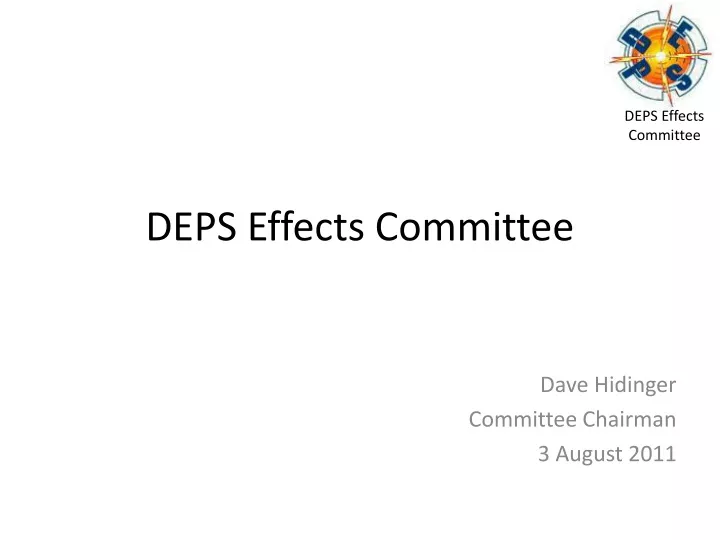 deps effects committee