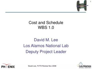 Cost and Schedule WBS 1.0