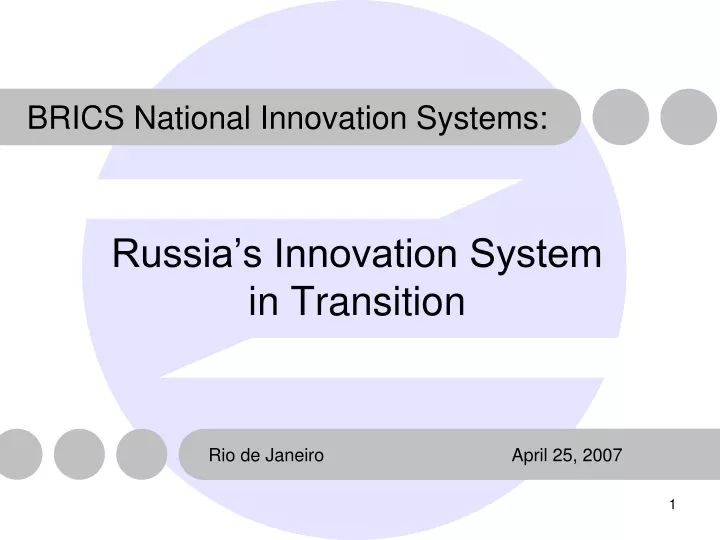 brics national innovation systems