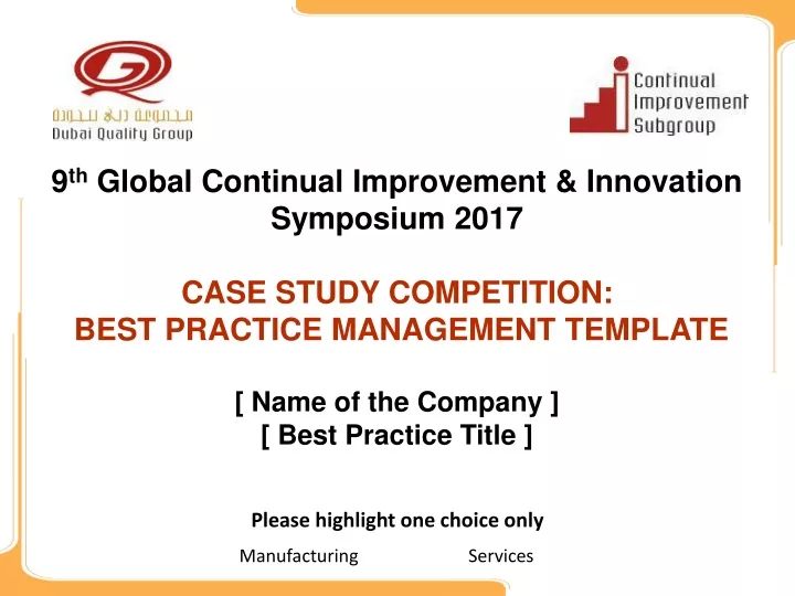 9 th global continual improvement innovation