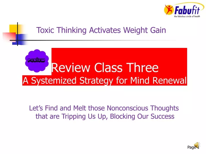 review class three a systemized strategy for mind renewal