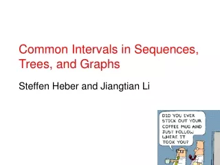 Common Intervals in Sequences, Trees, and Graphs