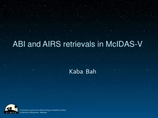 ABI and AIRS retrievals in McIDAS-V