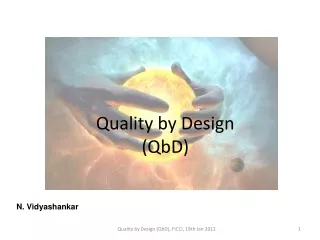 Quality by Design (QbD)