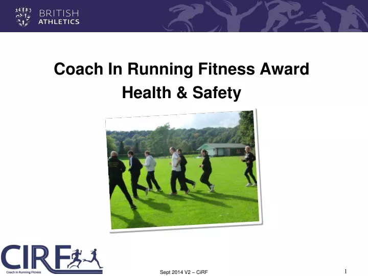 coach in running fitness award health safety