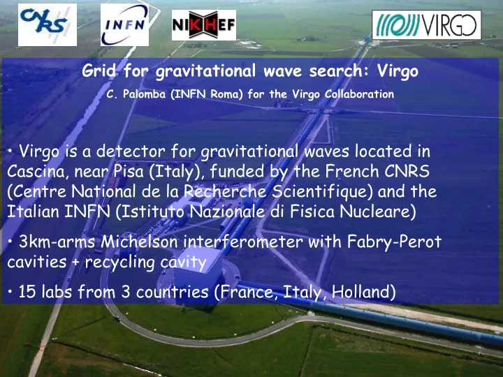 grid for gravitational wave search virgo