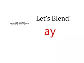 Let’s Blend!